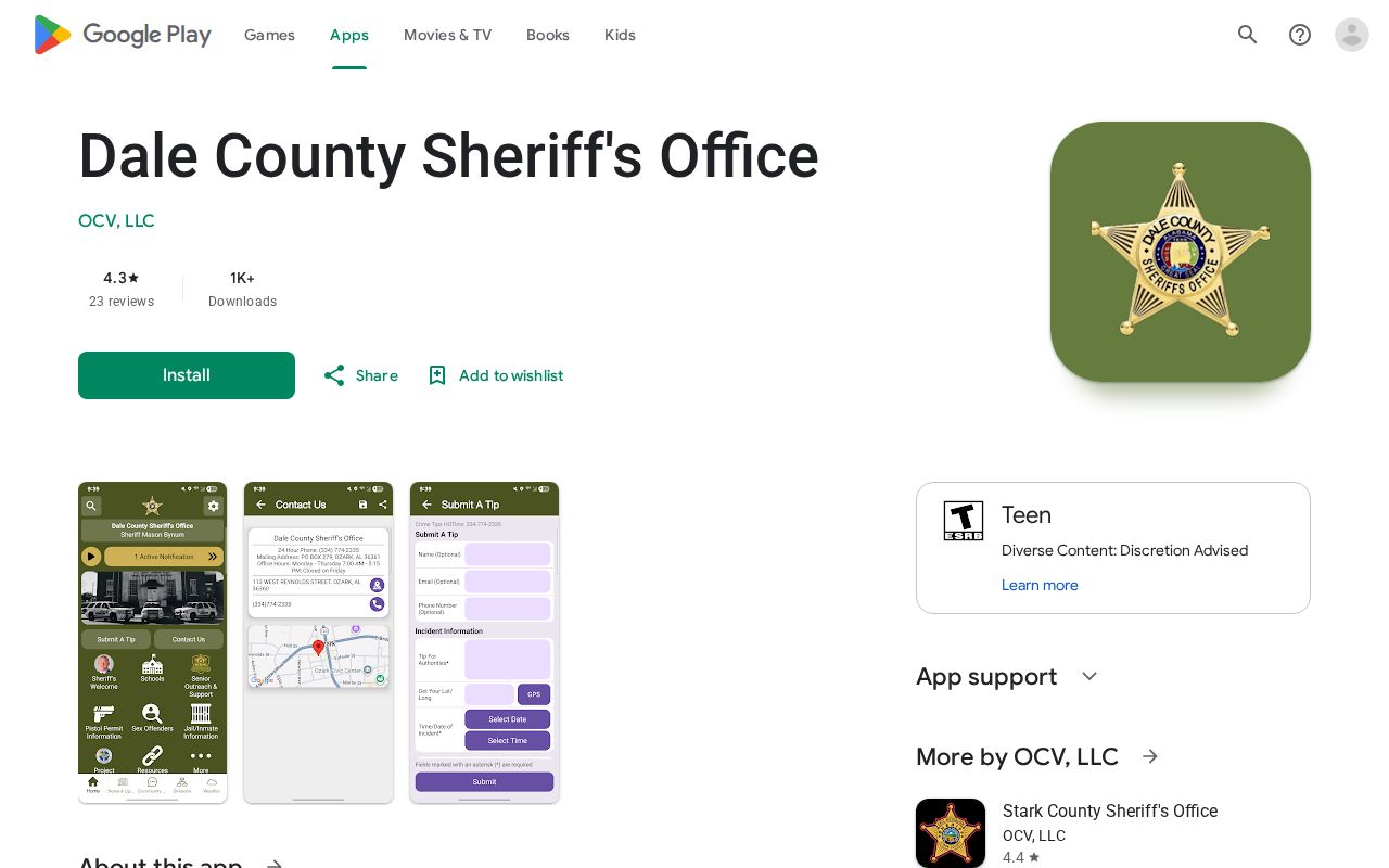 Dale County arrest records Sheriff Android app