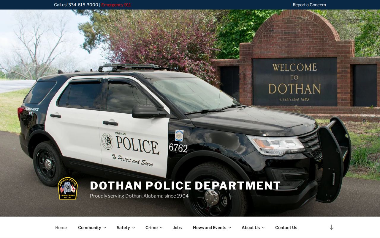 Dothan criminal records police department page