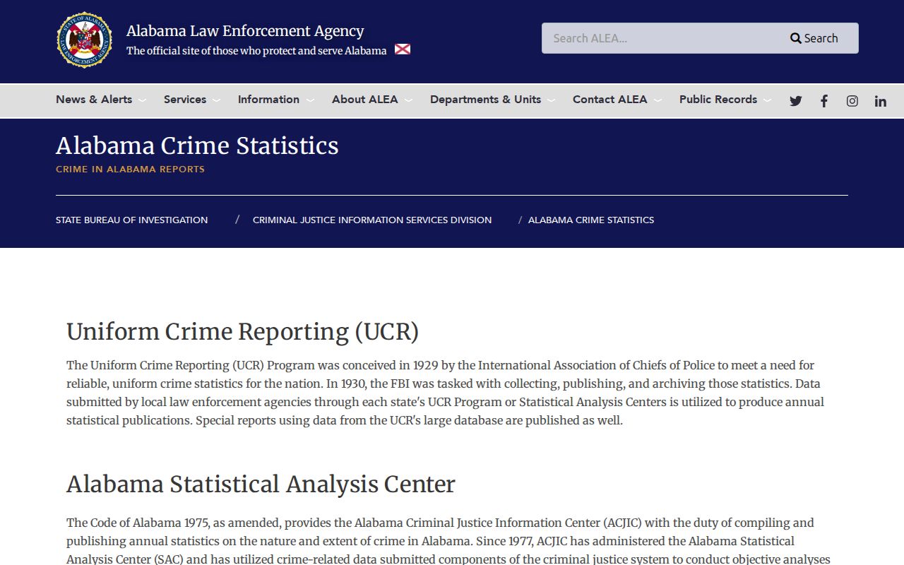 Dale County criminal history context in Alabama crime statistics
